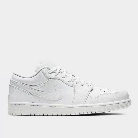 Sepatu Sneaker Air Jordan 1 Low Triple White Original