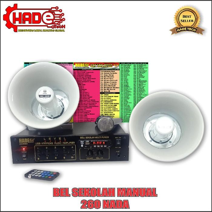 PROMO  Bel Sekolah Manual 2speaker Lengkap Bell Usb