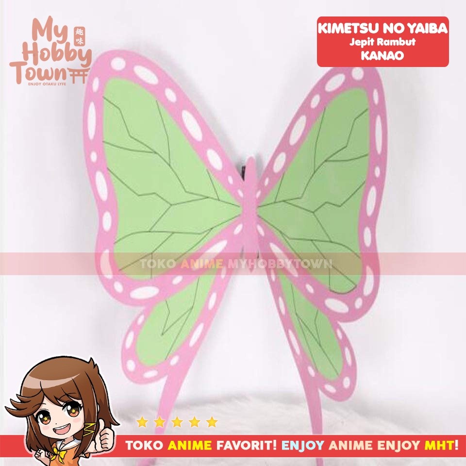 [KS] - Jepit Rambut Kanao Tsuyuri Kostum Cosplay Property Kimetsu no Yaiba Demon Slayer murah