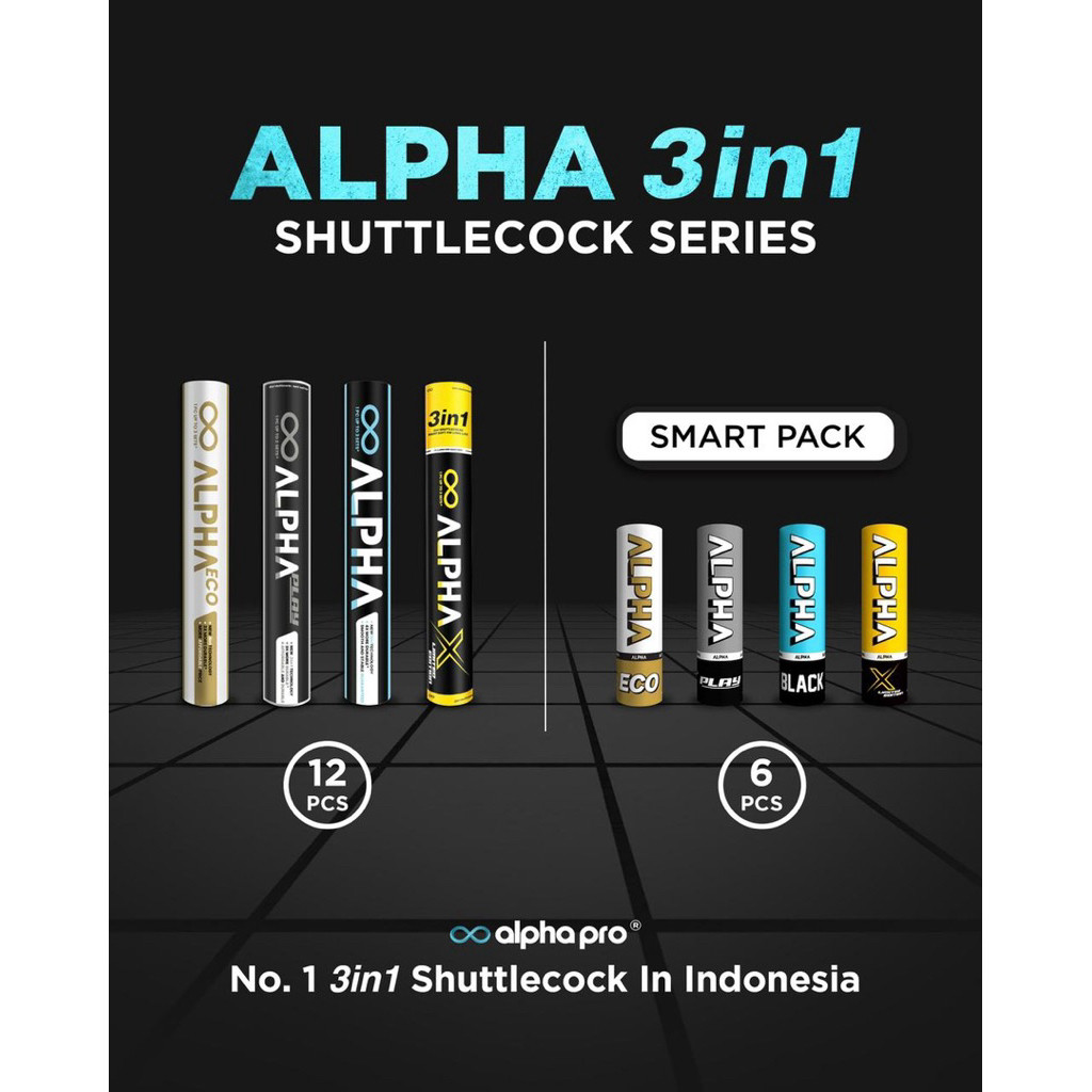 Shuttlecock Alpha 3 in 1 Original