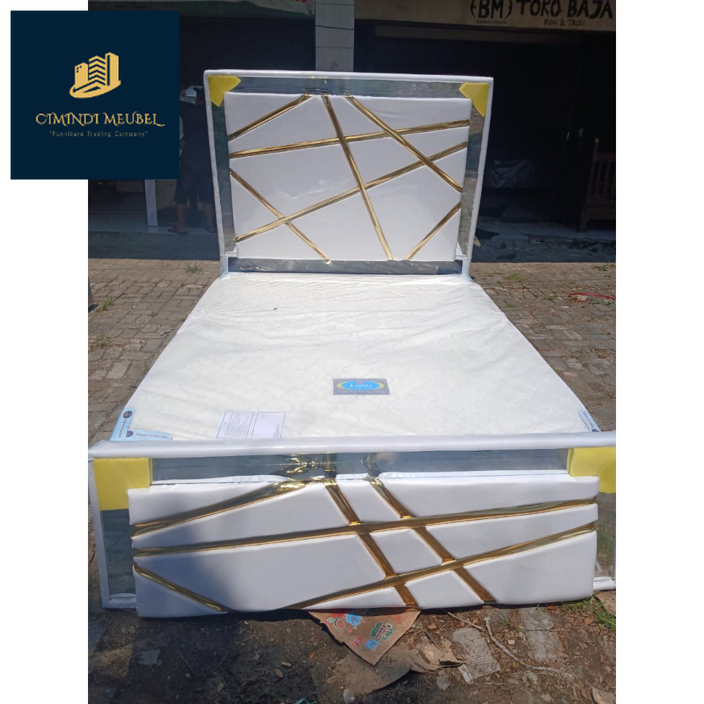 DIVAN LIST GOLD divan set sandaran minimalis modern ukuran 160x200