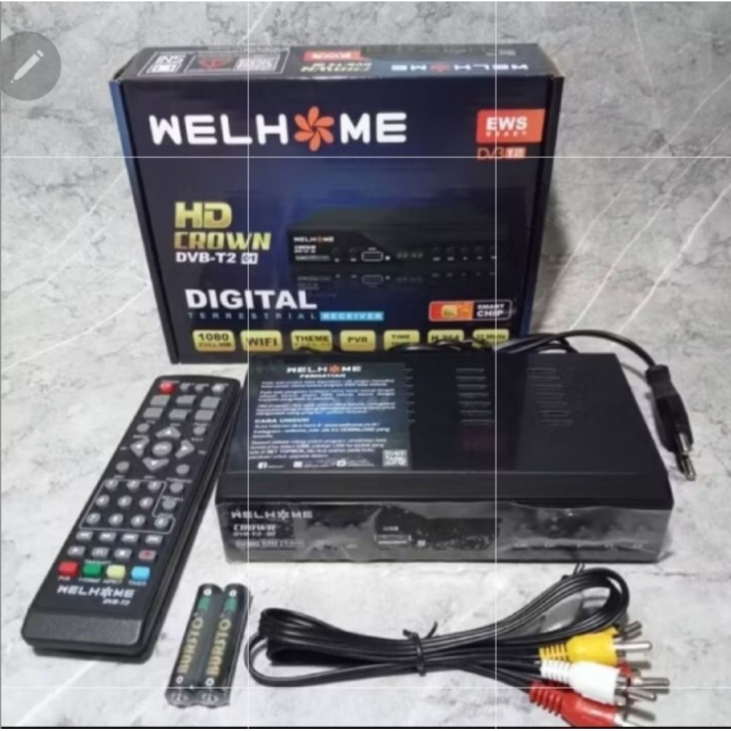 Set Top Box Welhome Set Top Box DVB T2 MSTAR 01 02 03 DVBT2