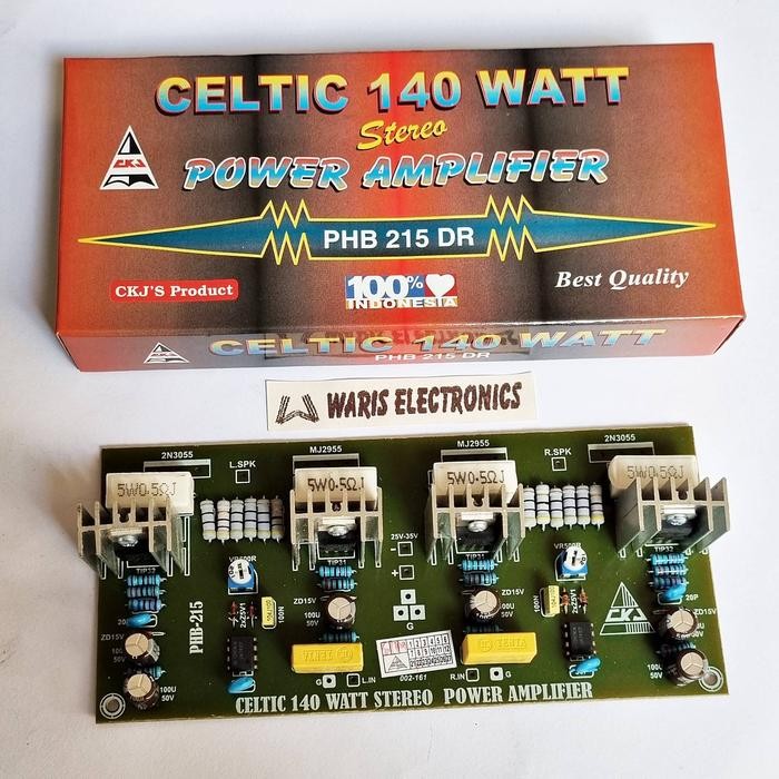 Kit Driver Power Amplifier 140 W Watt Stereo Celtic CKJ PHB215DR Berkualitas