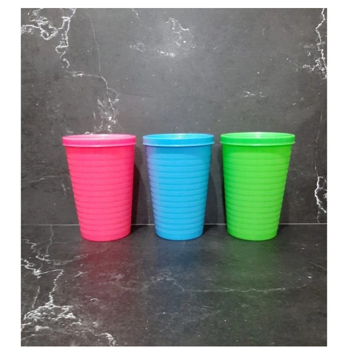 Gelas Minum 350 ml TUTUP ANTI TUMPAH plastik murah/ tumbler minum anak/ gelas minum anak/ gelas mura