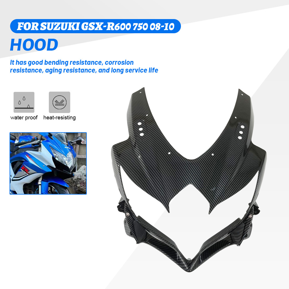 For Suzuki GSXR600 GSXR750 K8 GSXR 2008 2009 2010 GSX-R 600 GSX-R600 750 Motorcycle Upper Front Fair