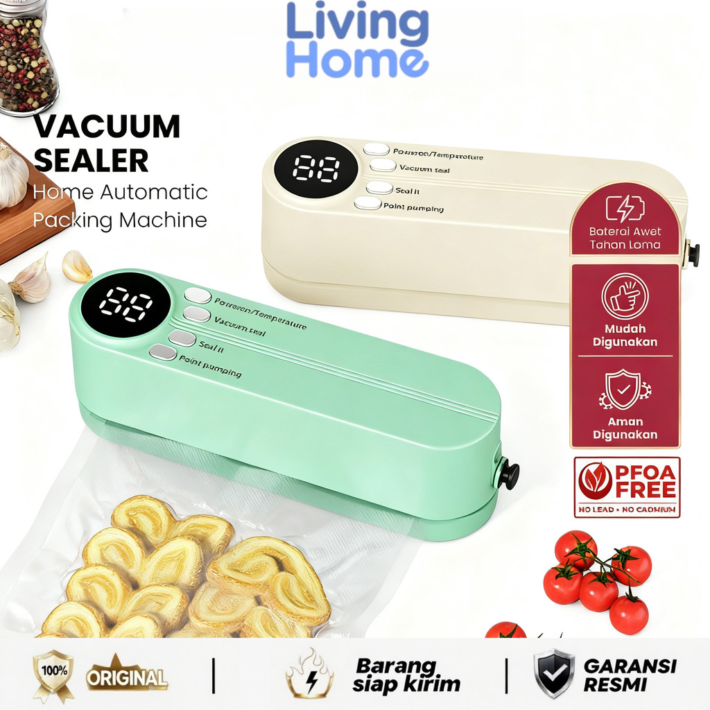 Living Home-Mesin Sealer Makanan Vakum / Peralatan Vakum Makanan / Mesin Sealer
