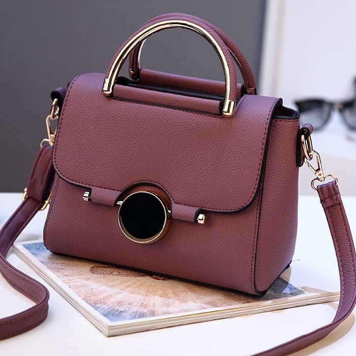 [𝐄𝐥𝐞𝐠𝐚𝐧𝐳𝐚] Tas Wanita Import Warna Dusty Pink – Tas Selempang Good Quality untuk Hangout