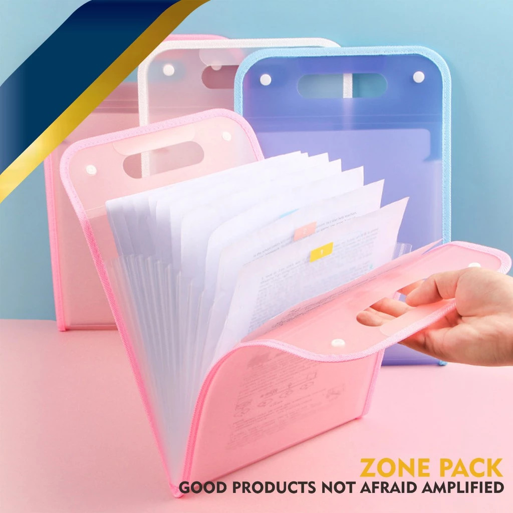 Tas File Akordeon | Organizer File | Holder Dokumen | Map File Handle Organizer | Tas File Handle | 