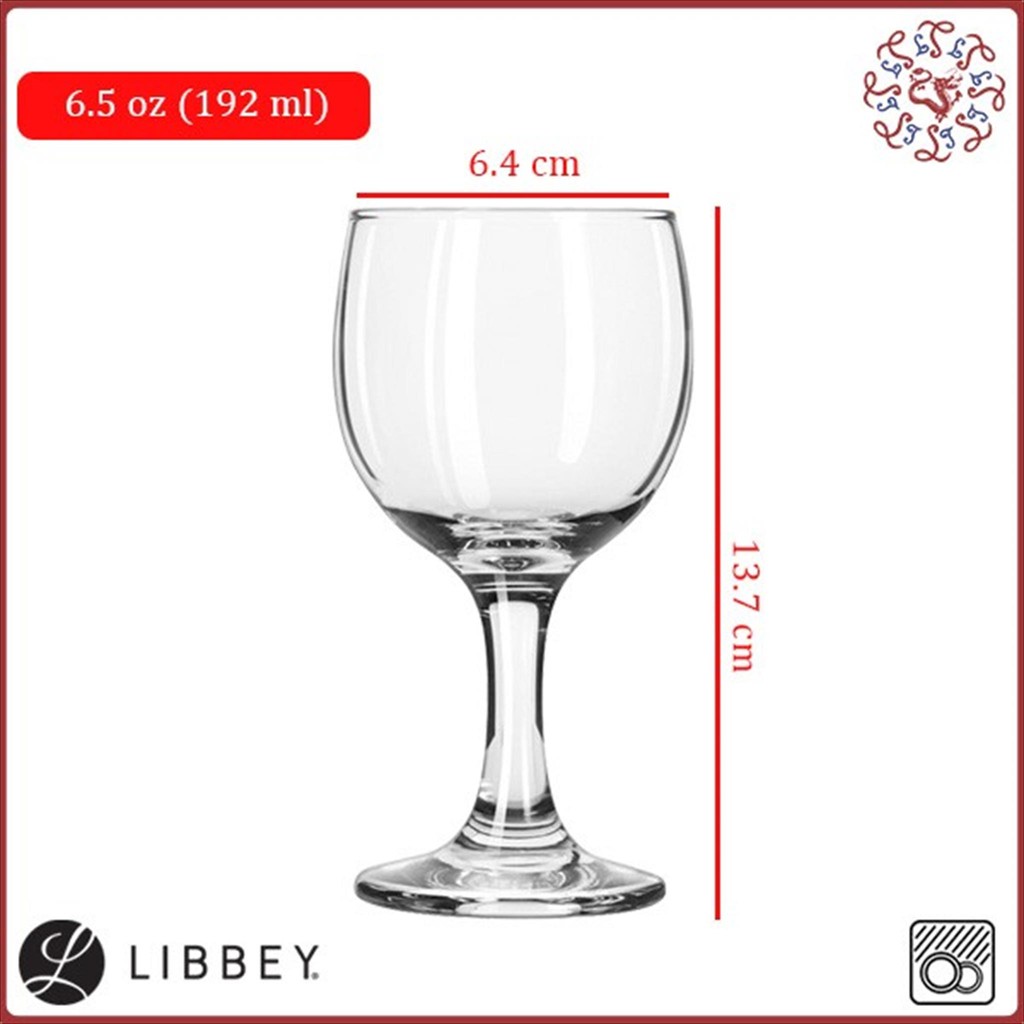 LIBBEY Wine Glass / Gelas Wine 192 ml #3769