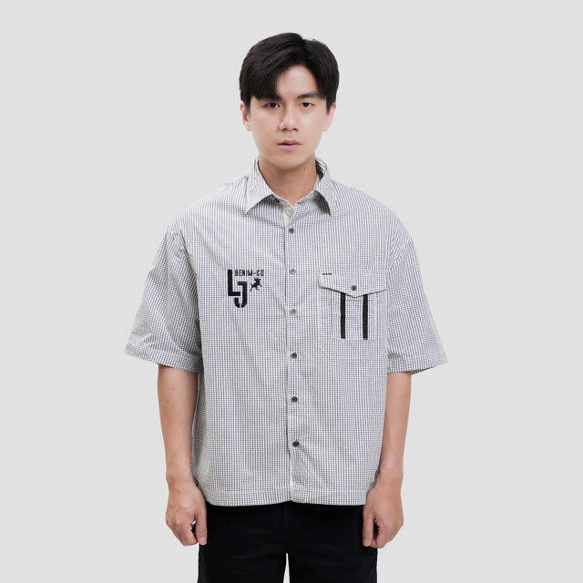 Lois Pocket Kemeja Lengan Pendek Pria 122435777
