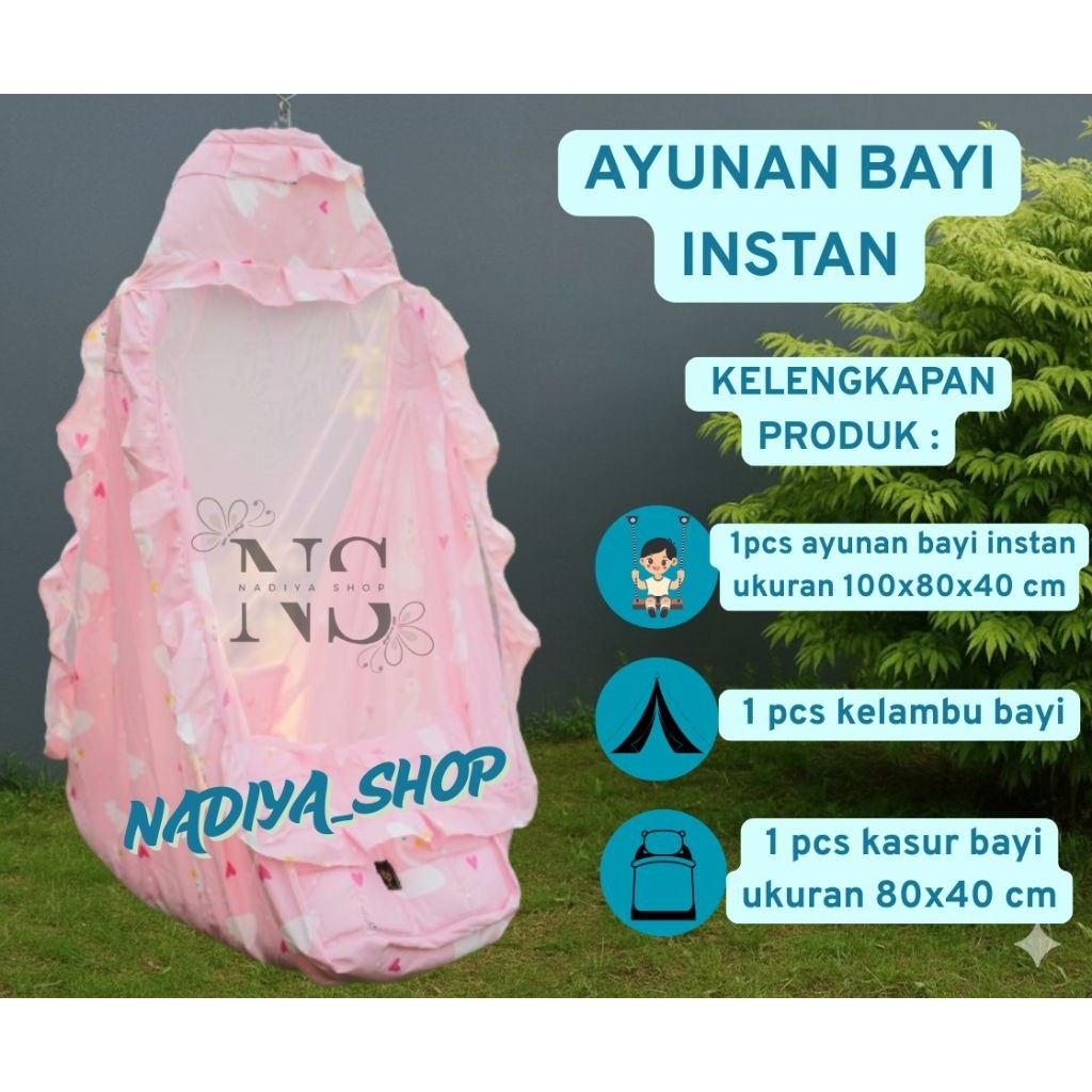 AYUNAN BAYI/AYUNAN BAYI INSTAN/AYUNAN KELAMBU/TEMPAT TIDUR BAYI