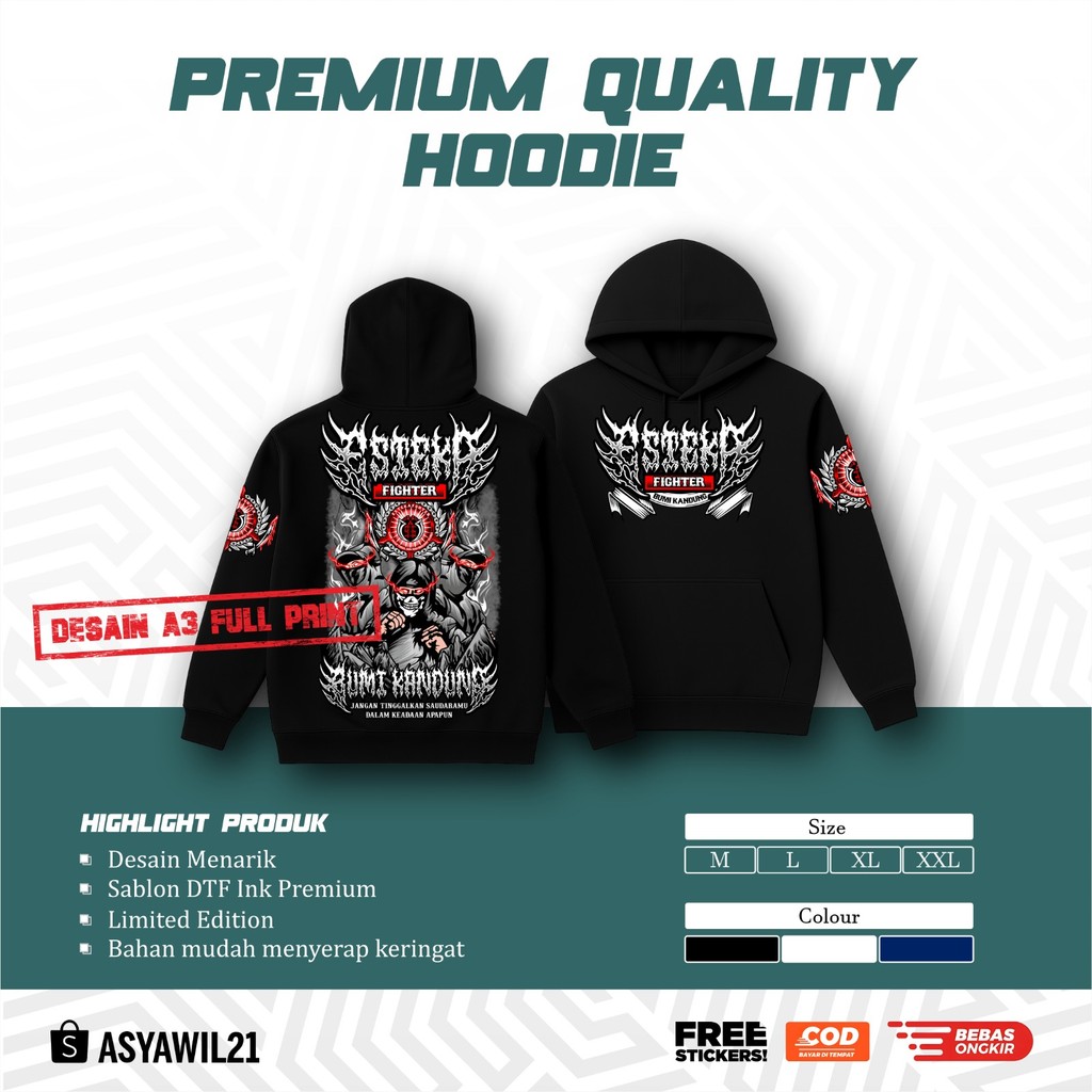 HOODIE PSHW ESTEKA FIGHTER BUMI KANDUNG - JAKET PSHW TERBARU - JAKET SH WINONGO - JAKET HOODIE PSHW 