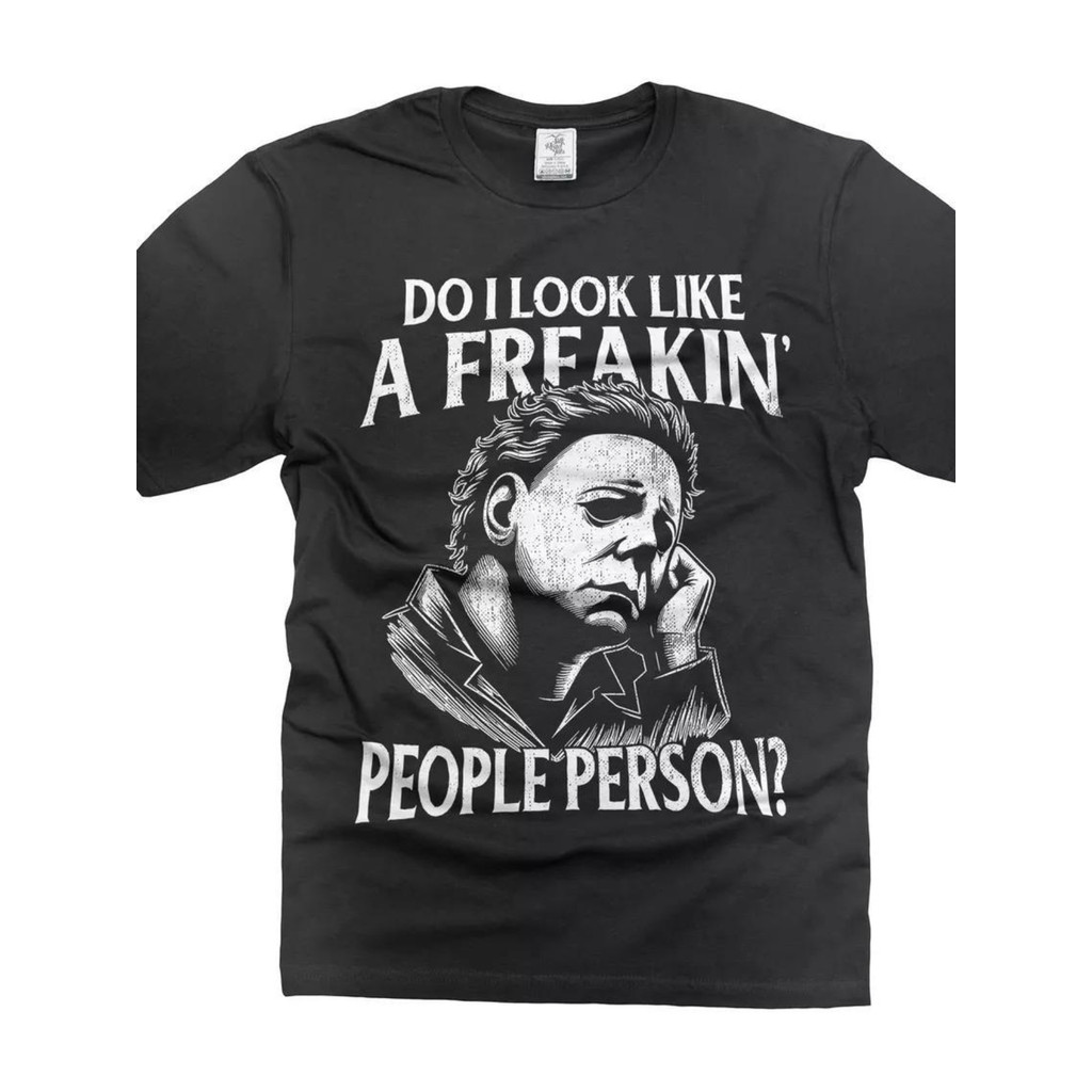 Kaos Halloween Michael Myers Pria Grafis Horor, Kaos Lucu, Kaos Grafis, Kaos Grafis Pria, Pakaian Ha