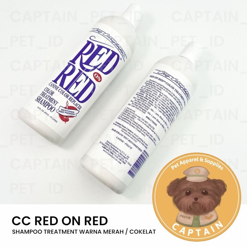 [LUXXORA] CHRIS CHRISTENSEN RED ON RED SHAMPOO RED POODLE ANJING WARNA COKELAT FAWN APRICOT