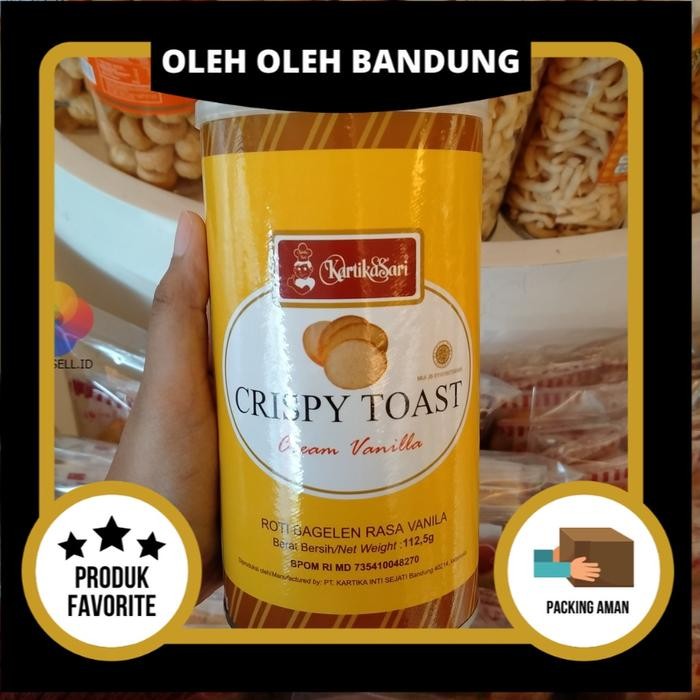PROMO  Kartika Sari Crispy Toast Vanila Kaleng - Bagelen - Oleh Oleh Bandung