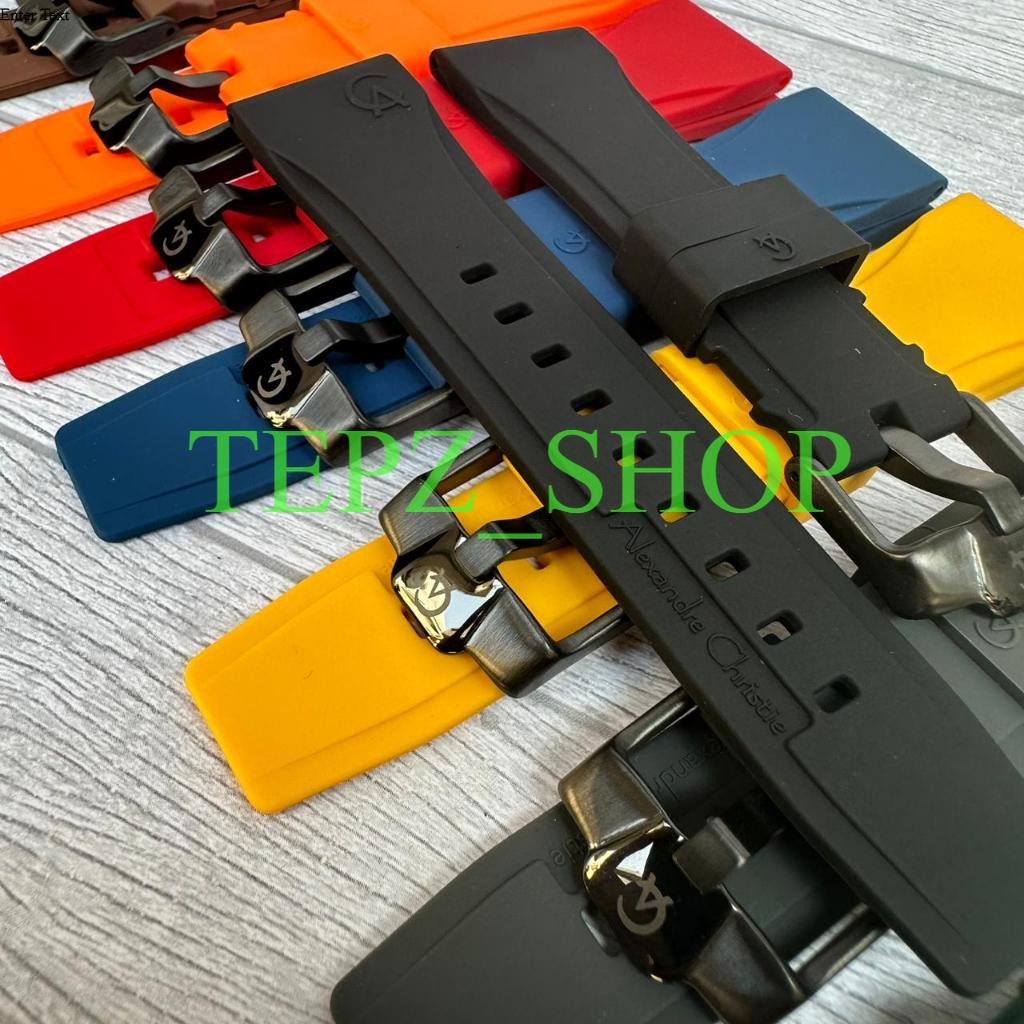 Tali Jam Karet Silikon Alexandre Christie, Strap Rubber Silikon Alexandre Christie