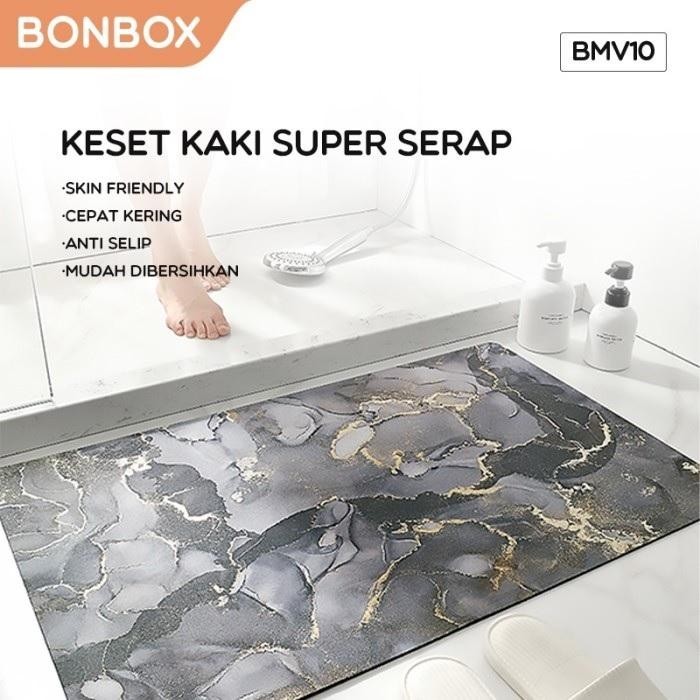 Keset Lantai Cepat kering Bonbox / Rubber Mat Bonbox BMV10 - Grey