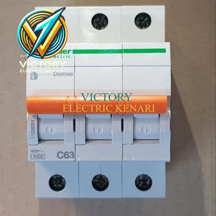 MCB 3P 63A Domae  3 phase 63 amper Schneider ORI