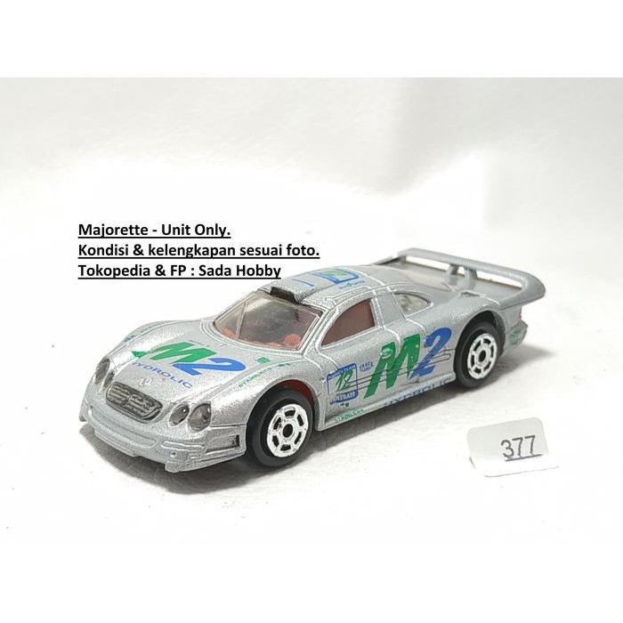 HW  Diecast Majorette Mercedes Benz CLK GTR Silver Unit Only