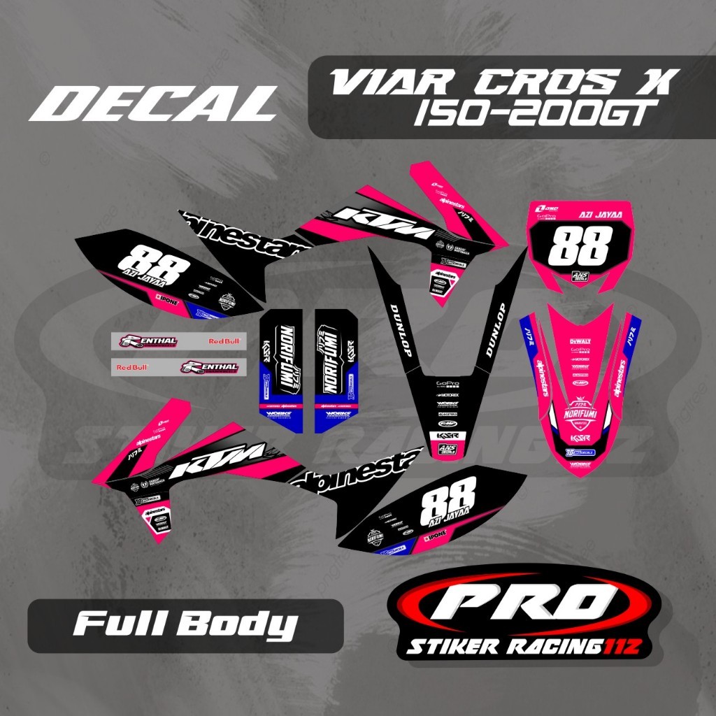 Decal VIAR Cross-X 200ES Custom Decal VIAR 200 ES Decal VIAR Free Request