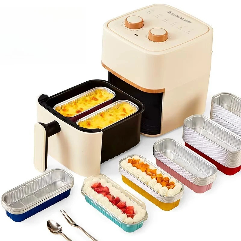 KS Cup Aluminium Foil 10pcs 200ml FREE PENUTUP / Cup bolu Air Fryer Anti Lengket Praktis / Cup Baker