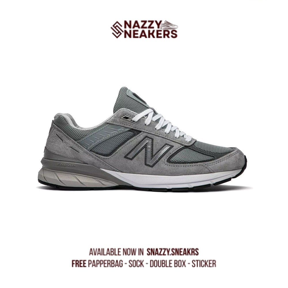 Sepatu New Balance 990 V5 Grey Sneakers Original unisex