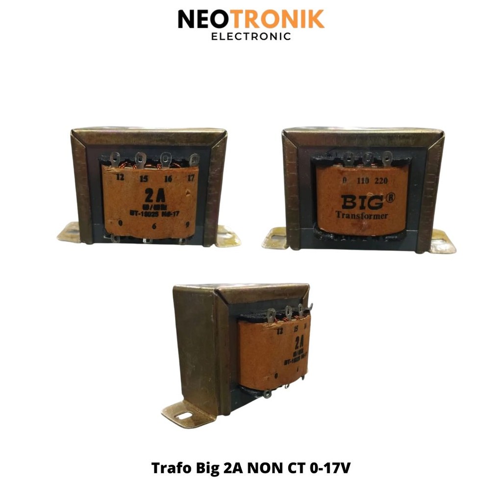 Trafo / Travo BIG 2A Non CT – Engkel 2 Ampere Full Murni Tembaga | Transformator PSU Audio Ampli