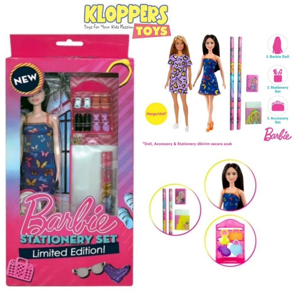 Barbie Stationery Set Limited Edition - Boneka Barbie