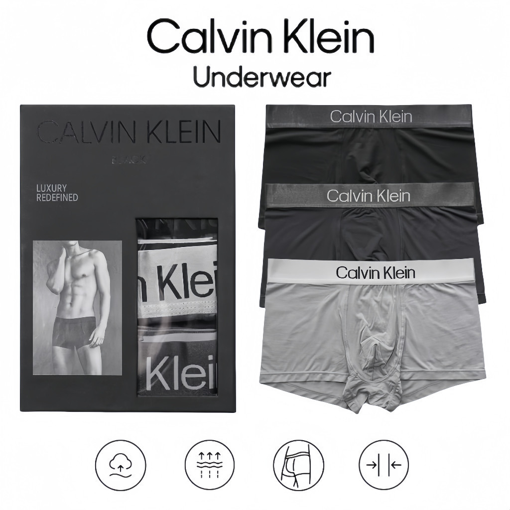 [COD]Celana dalam pria Calvin Klein celana dalam berbahan katun asli asli
