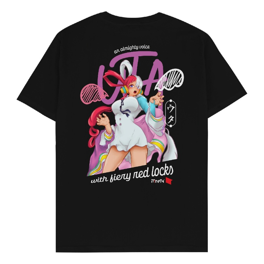 MINETY T-SHIRT UTA, One Piece RED - Kaos Anime & Manga One Piece