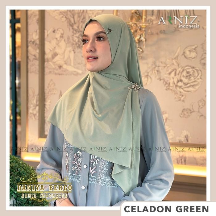 [Promo]- Daniya Khimar Instant / Bergo by Arniz Indonesia - Cream