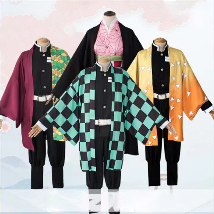 Halloween Costume Demon Slayer Kamado Tanjiro Midouzi My Wife Zenitsu Tomioka Giyuu cosplay Clothing