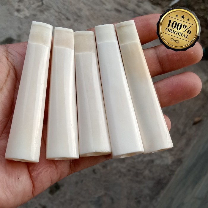 once pipa tulang sapi natural ukuran 7cm pipa tulang sapi kotak uk 7cm
