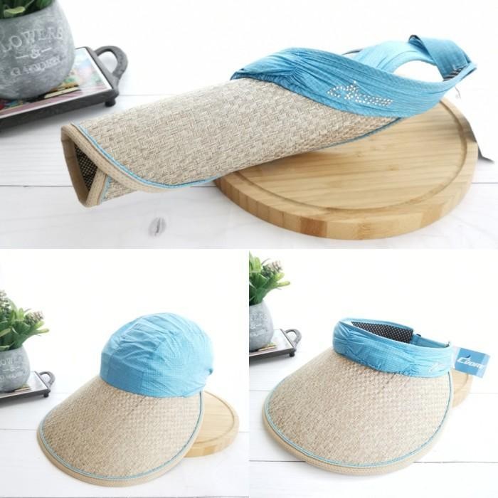 Accessories Golf~[ NEW ] TOPI FASHION GOLF ASLI KOREA ANTI UN PREMIUM TERBATAS - Biru Muda