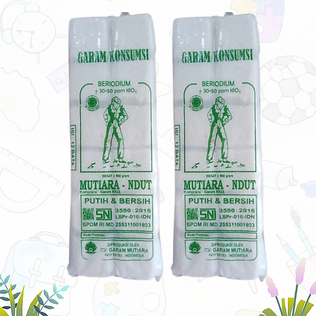 Garam Balok 12 Bata Garam Beriodium