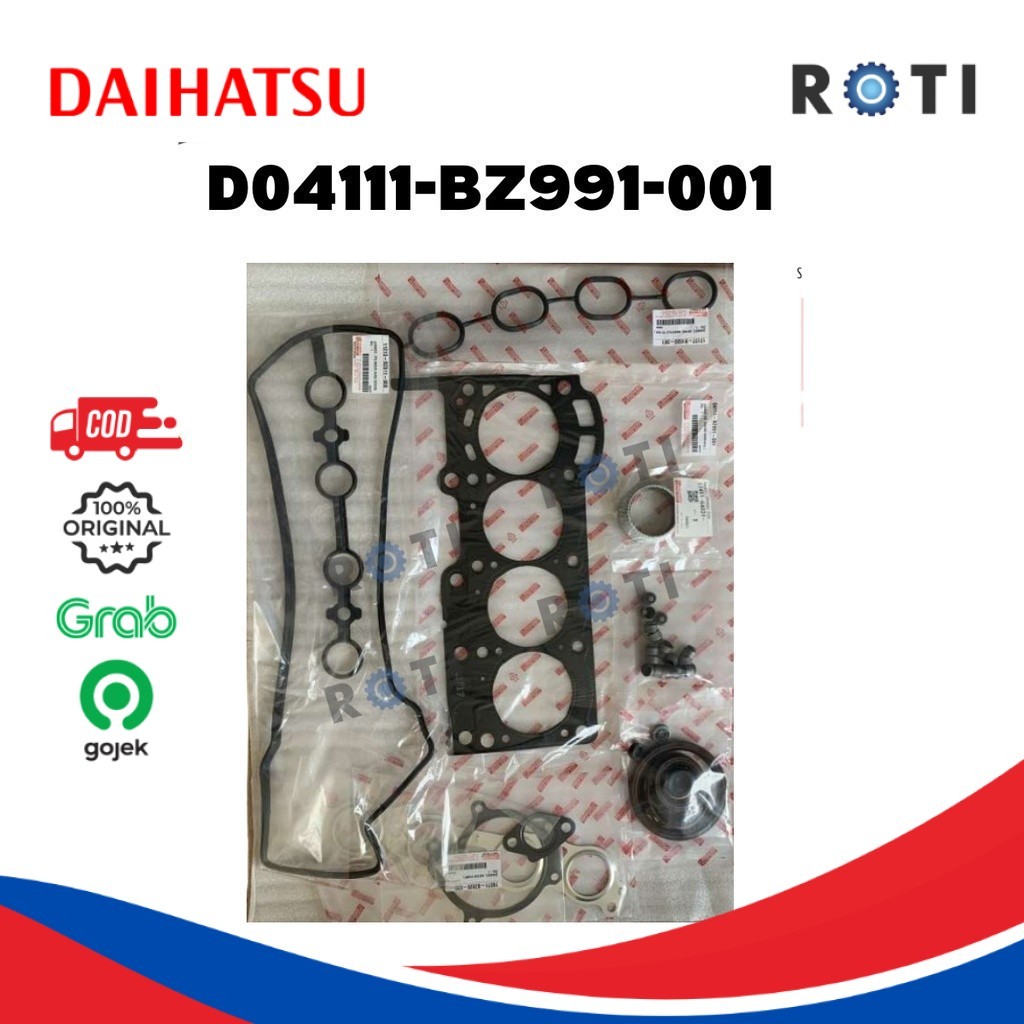 DAIHATSU GASKET KIT- ENGINE OVERHAUL XENIA D04111-BZ991-001 GENUINE