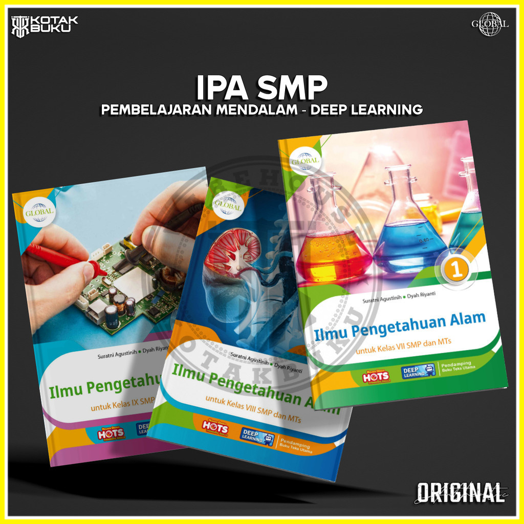[ TS ] Buku IPA kelas 7 8 9 SMP Deep Learning / IPA SMP / Global / Tiga Serangkai