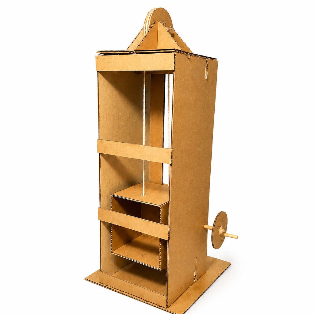 Maket lift dan katrol sederhana