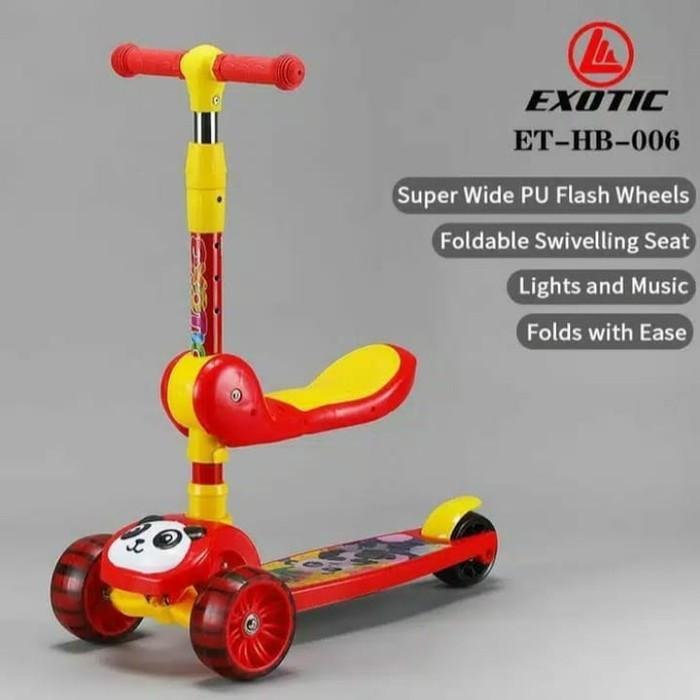 Mainan Anak Skuter Exotic Scooter ET HB 006 // HB 208 // HB 206 // HB 219 // HB 209 // HB 215 // HB 