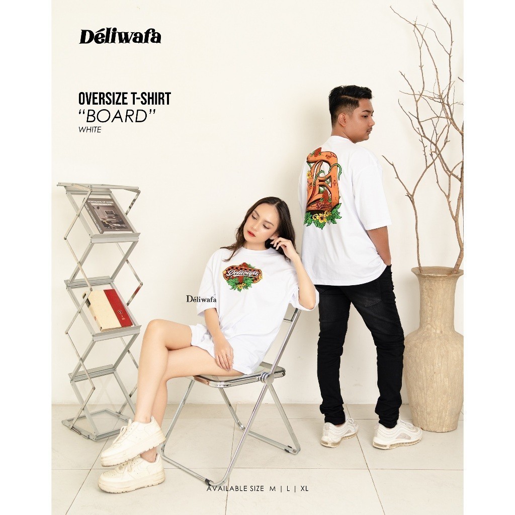 [spot] Original Deliwafa  - T Shirt Unisex Board Short Sleeved Kaos Pendek Lengan