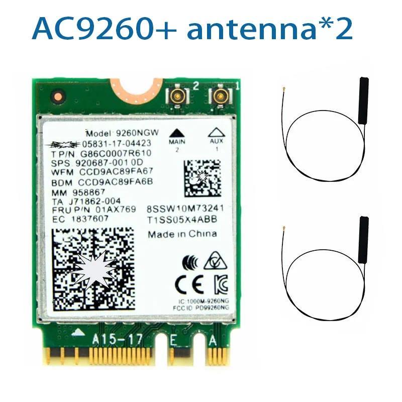 Wireless 2030Mbps 24G5Ghz M2 Network Wifi Card For  9260  AC 9260NGW 80211ac Bluetooth 50 Laptop Des