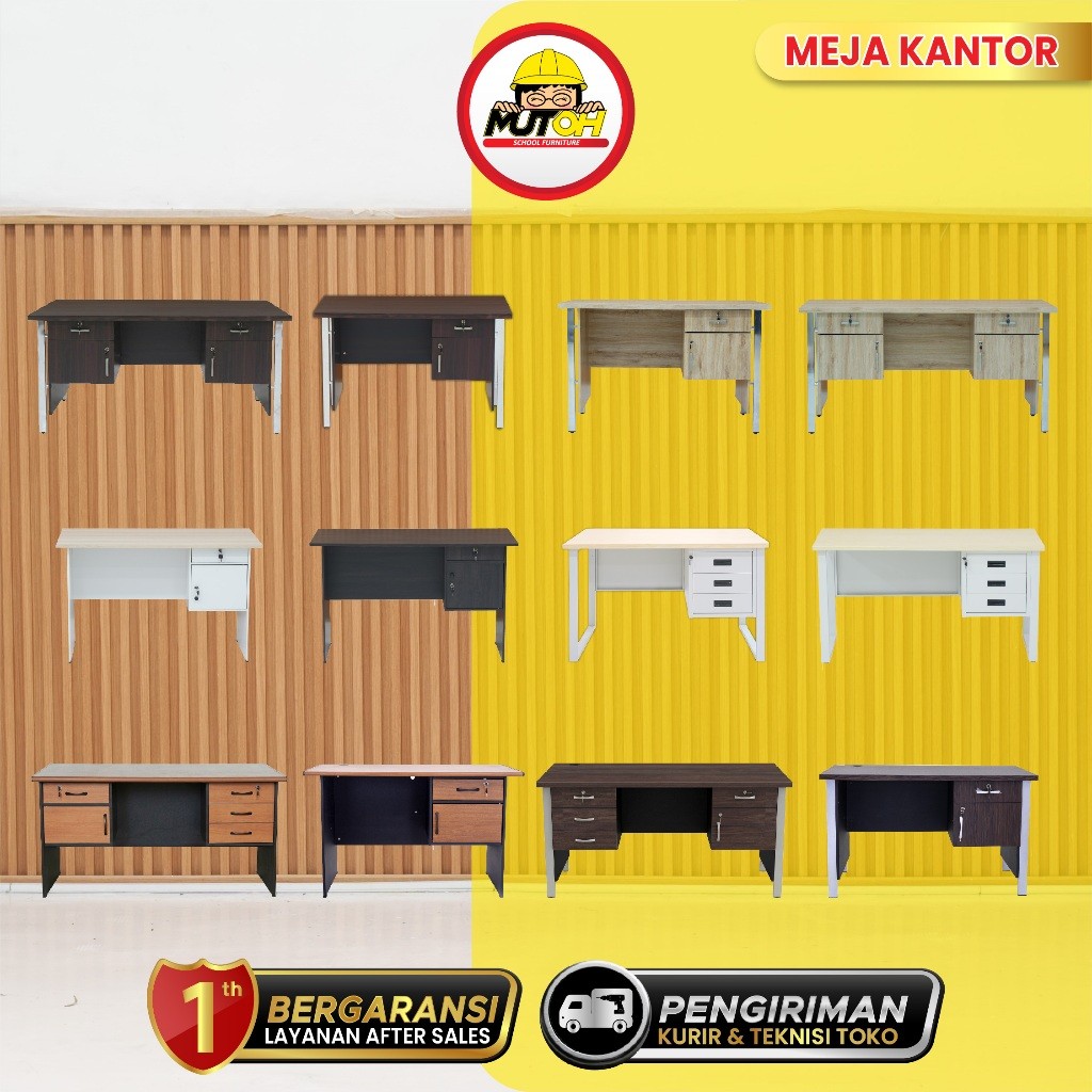 Meja Kerja Kantor 1 Biro & 1/2 Biro MUTOH 2000 Series