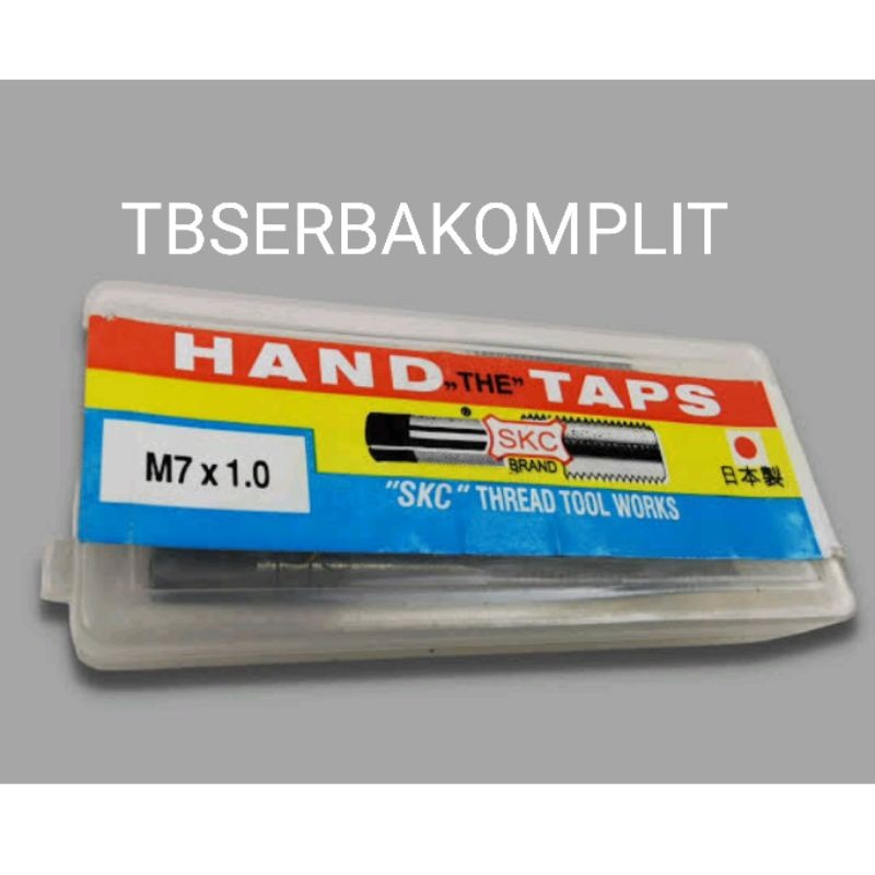 Handtap Drat Kanan SKC M3x0.5 M4x0.7 M4x0.75 M5x0.8 M6x1.0 M6x1.25 M7x1.0 M8x1.0 M8x1.25 M8x1.5 M9x1