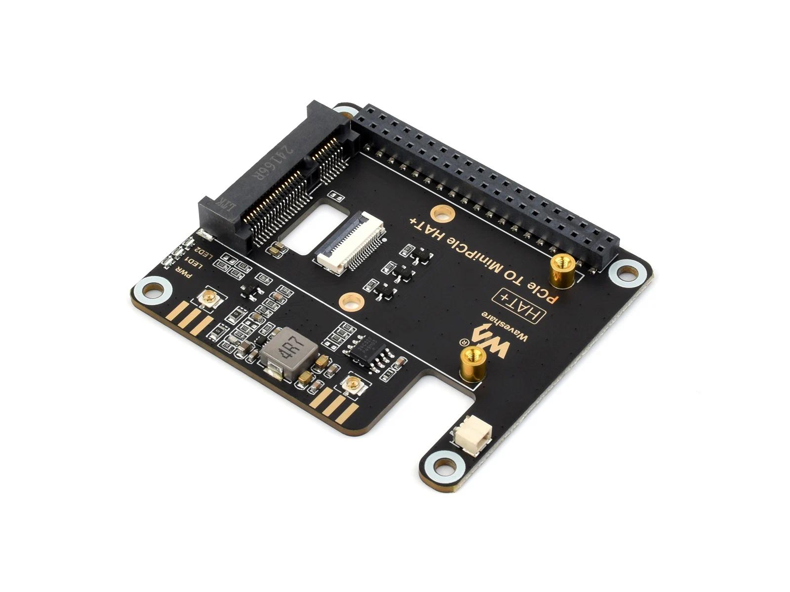 PCIe TO MiniPCIe HAT+,PCIe TO MiniPCIe Adapter For Pi 5, Compatible With MiniPCIe Wireless NIC,Suppo