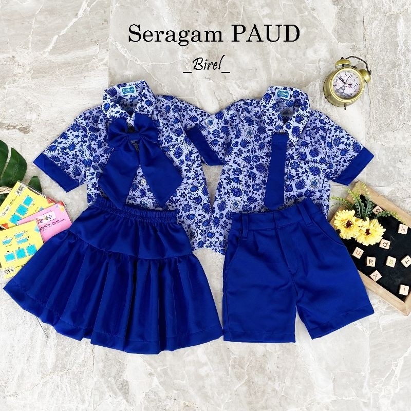 seragam sekolah PAUD/seragam sekolah TK terbaru/seragam batik PAUD dan TK terbaru seragam batik PAUD