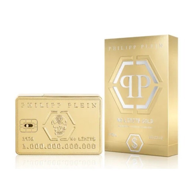 Parfum Philipp Plein No Limits Gold EDP 90ml | Parfum Pria Woody Amber | Original Philipp Plein Parf