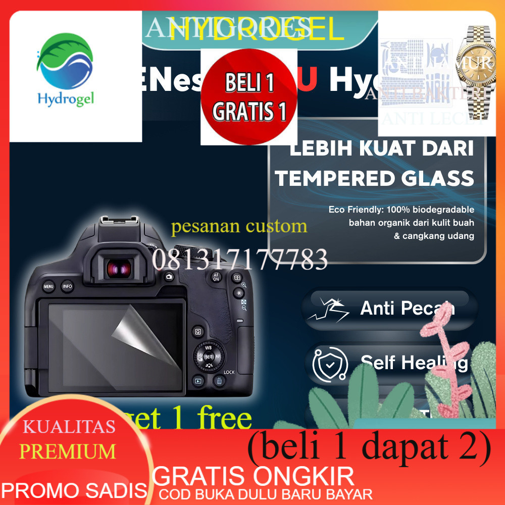ANTIGORES HYDROGEL HYDROGEL UniGet Hydrogel Bio Genesis Screen Protector Pelindung Layar Kamera DSLR