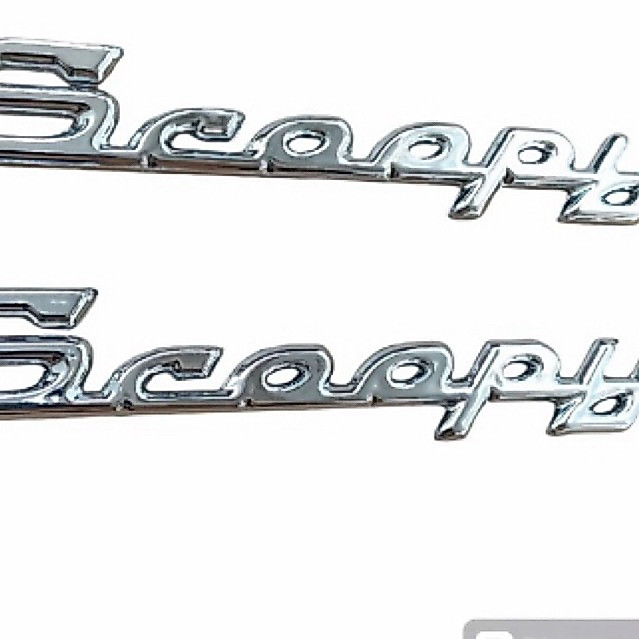 EMBLEM TULISAN SCOOPY 2013-2016/ LOGO TIMBUL HONDA SCOOPY