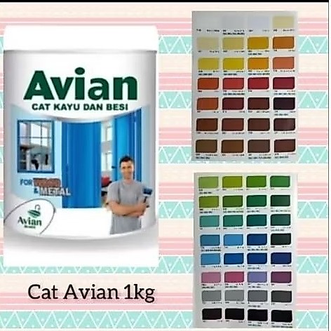 Cat Avian 1kg,cat kayu dan besi Avian 1kg,cat kayu Avian 1kg,cat besi Avian 1kg