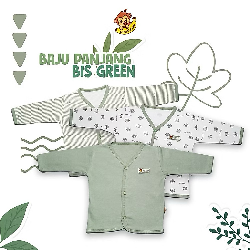 GORILLUX Baju Panjang Bayi Bis
